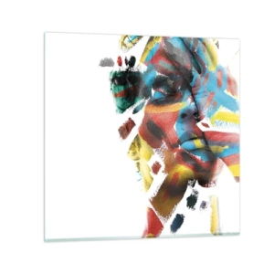 Impression sur verre - Image sur verre - Personnalité colorée - 30x30 cm
