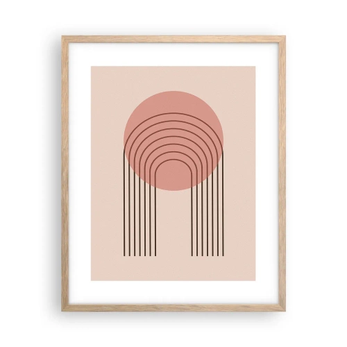 Affiche dans un chêne clair - Poster - Attraction irrésistible - 40x50 cm