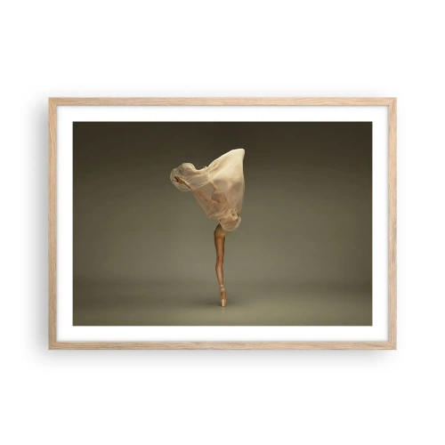 Affiche dans un chêne clair - Poster - Il va bientôt s'envoler - 70x50 cm