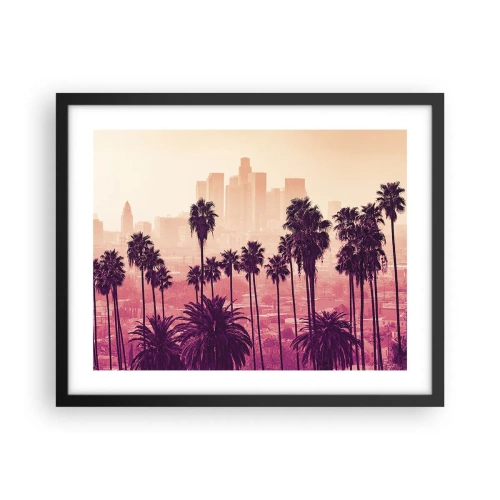 Affiche dans un cadre noir - Poster - Paysage californien - 50x40 cm