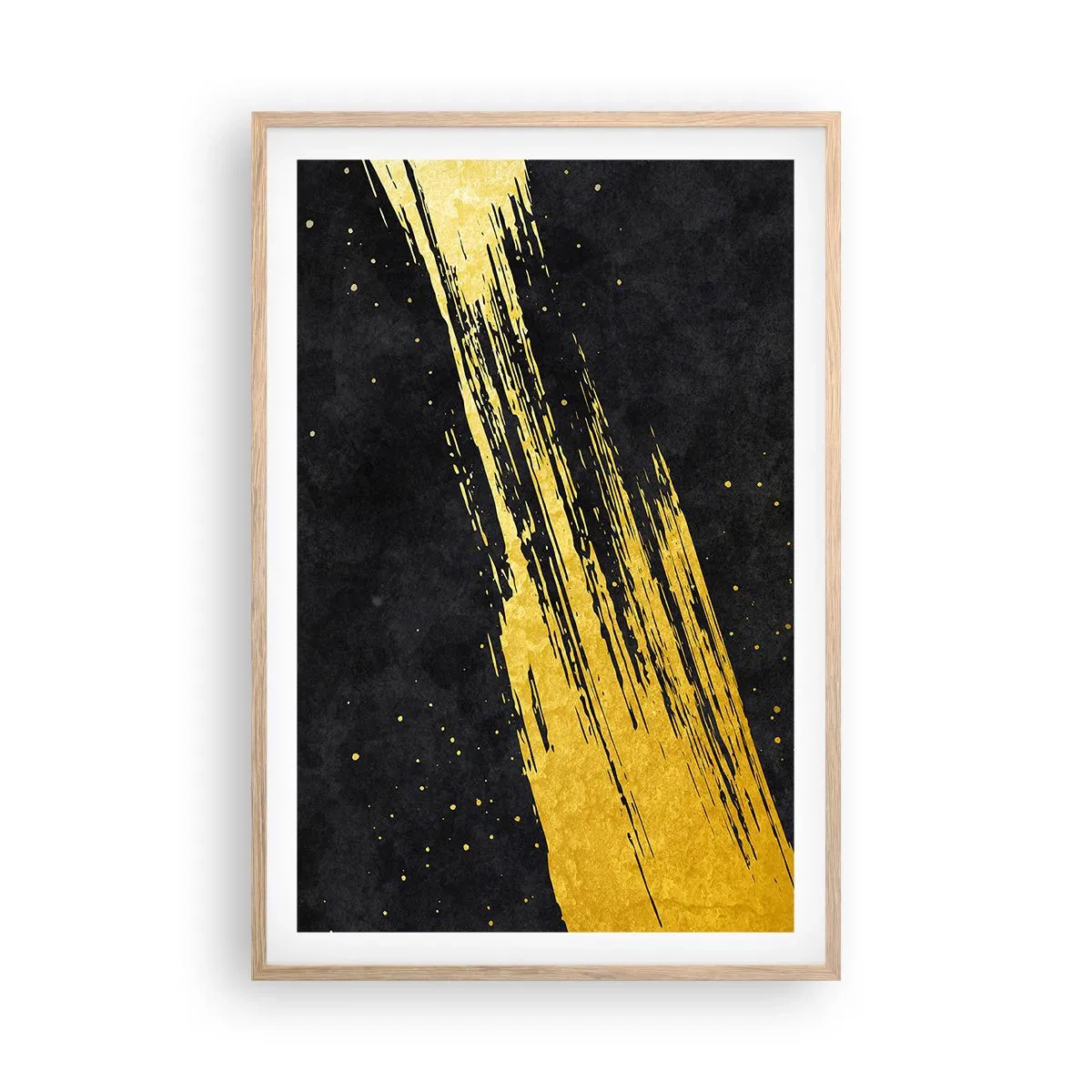 Affiche dans un chêne clair - Poster - Sautez dans l'hyperespace - 61x91 cm