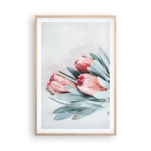 Affiche dans un chêne clair - Poster - Honte de leur propre beauté - 61x91 cm