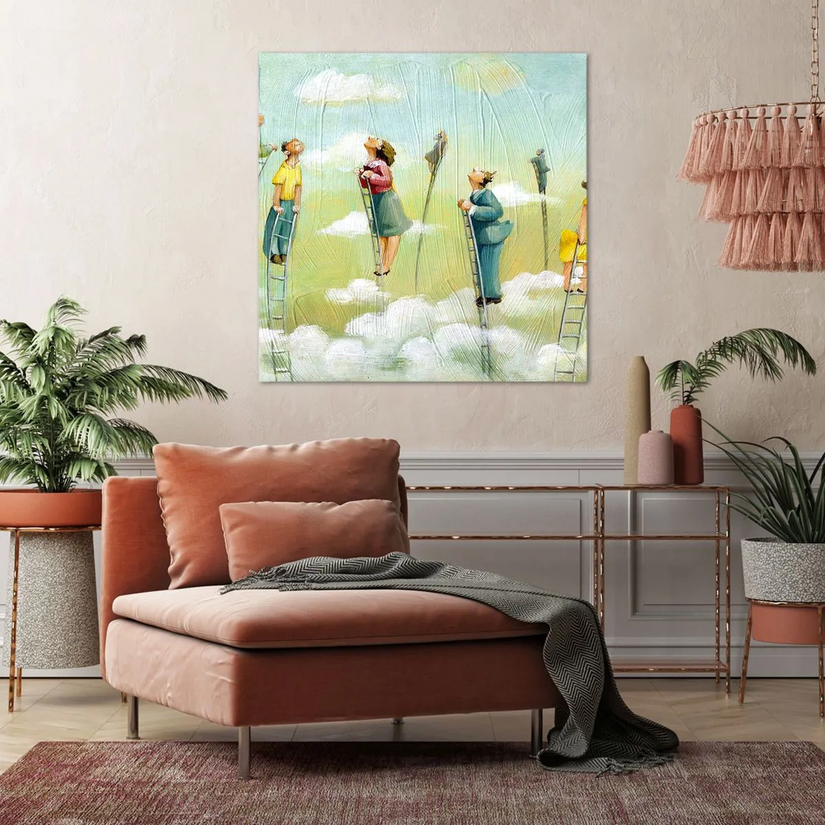 Impression sur toile - Image sur toile - Derrière ton rêve - 30x30 cm