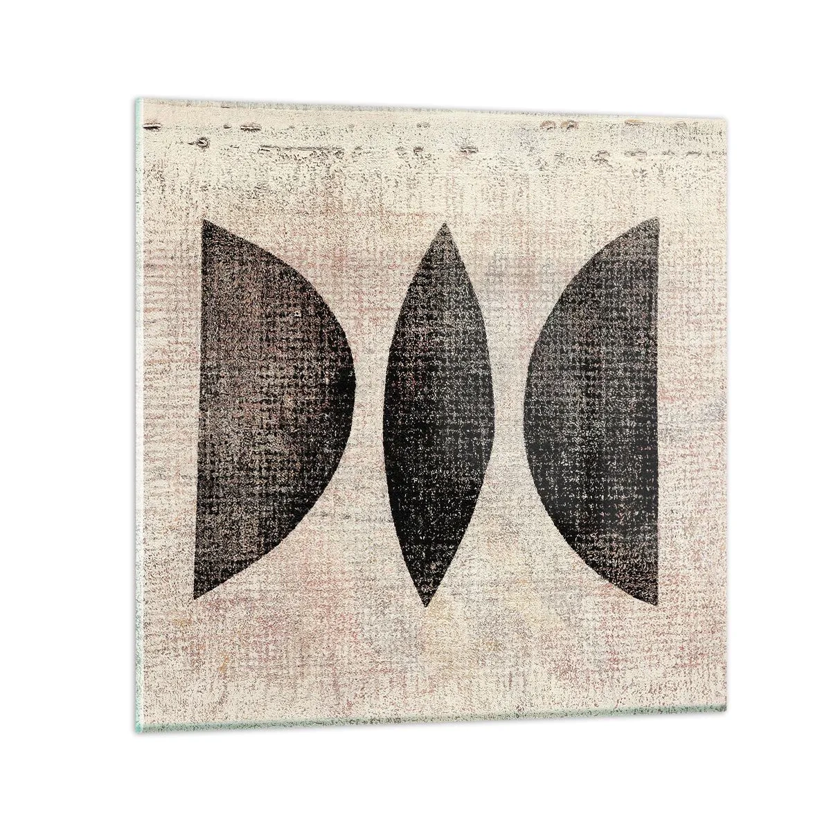 Impression sur verre - Image sur verre - Abstraction ethnique - 50x50 cm