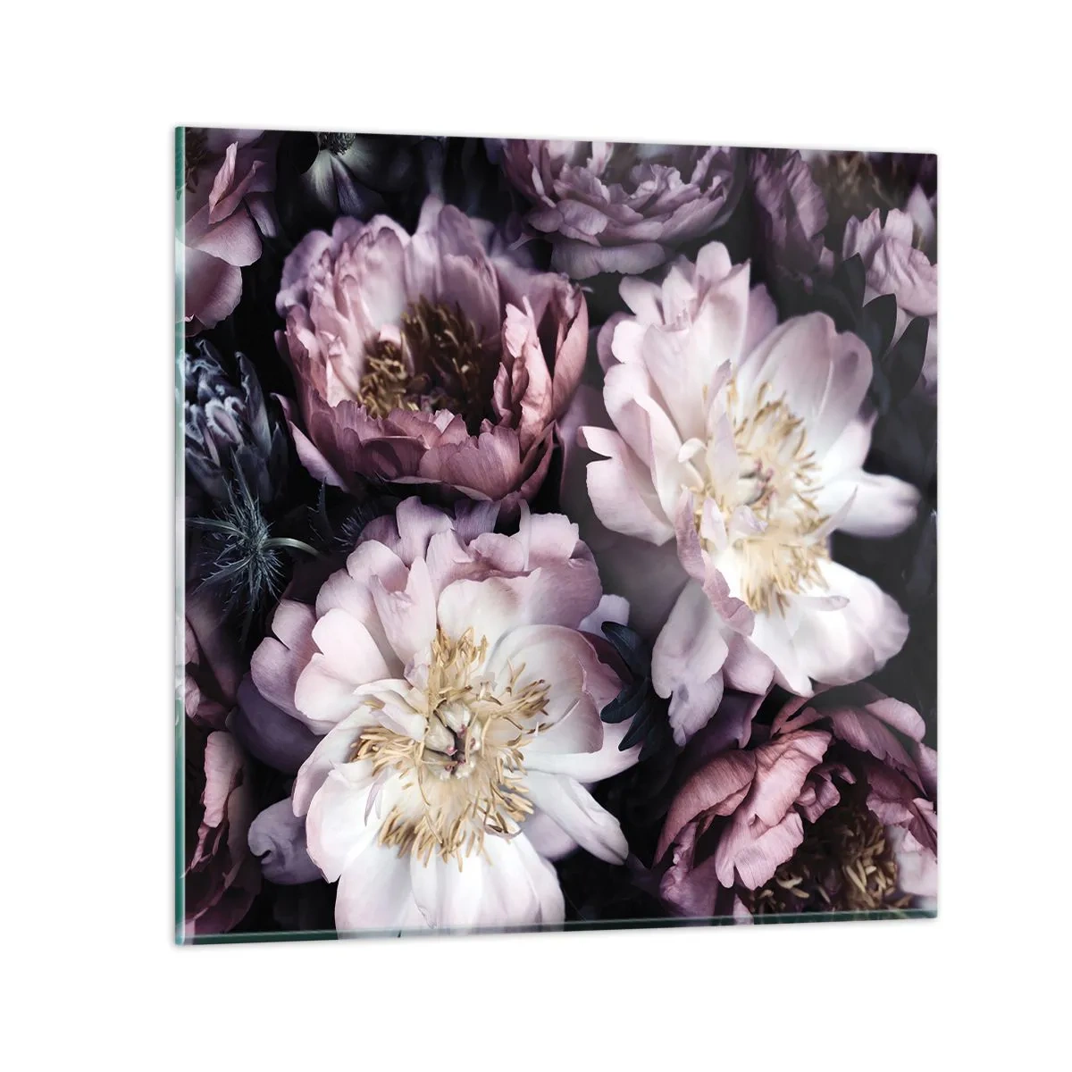 Impression sur verre - Image sur verre - Bouquet à l'ancienne - 50x50 cm