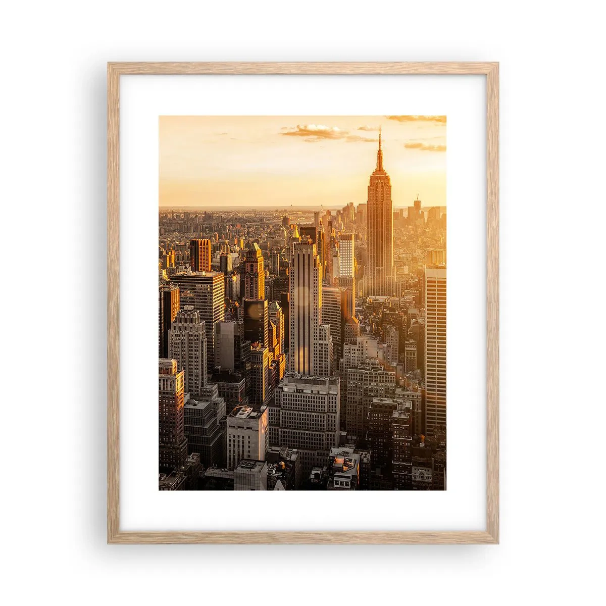 Affiche dans un chêne clair - Poster - Grandir au soleil - 40x50 cm