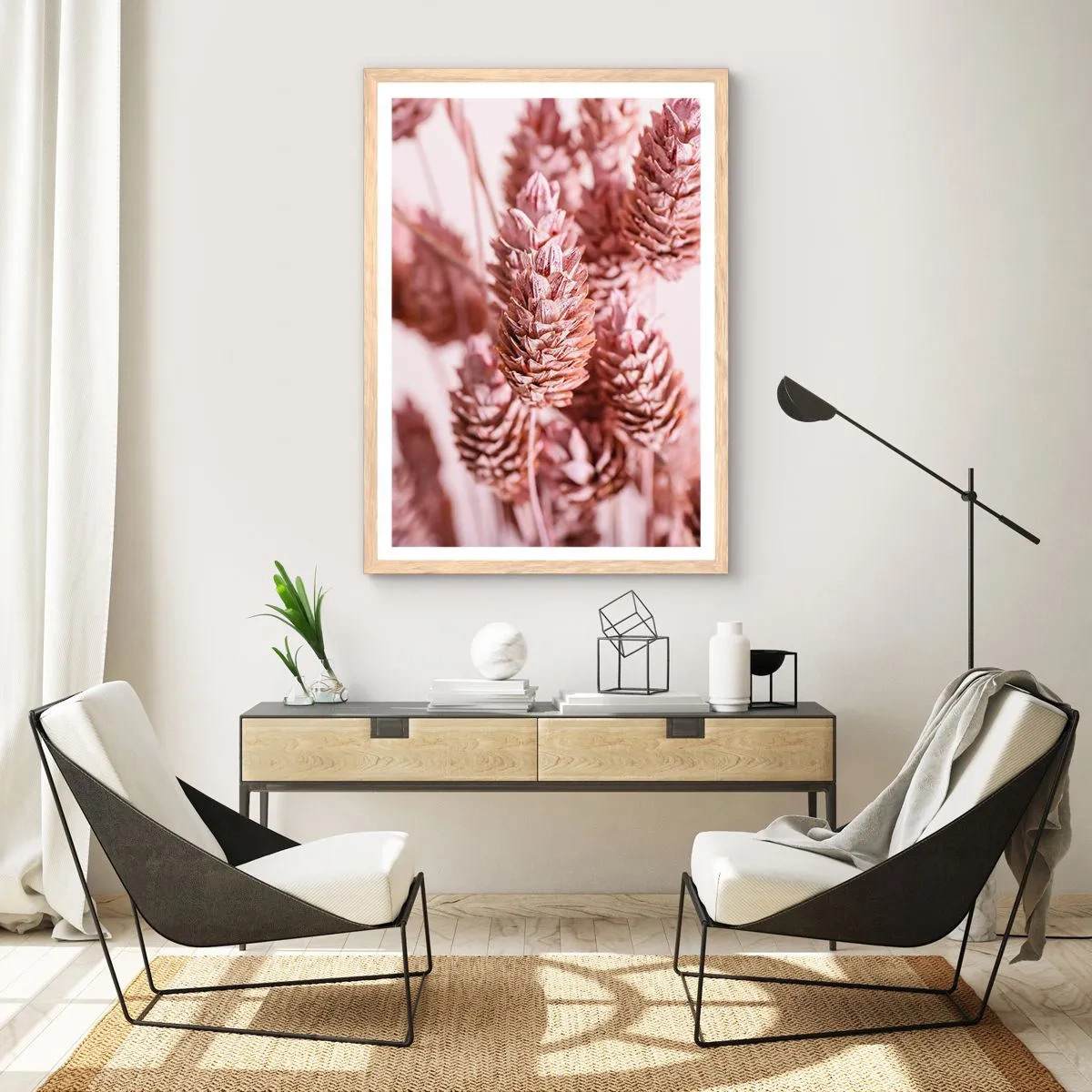 Affiche dans un chêne clair - Poster - Apparemment discret - 70x100 cm