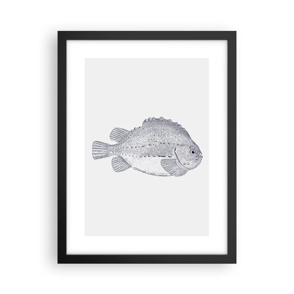 Affiche dans un cadre noir - Poster - Pour l'album du naturaliste - 30x40 cm