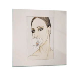 Impression sur verre - Image sur verre - Symbole de l'élégance et de la beauté - 30x30 cm