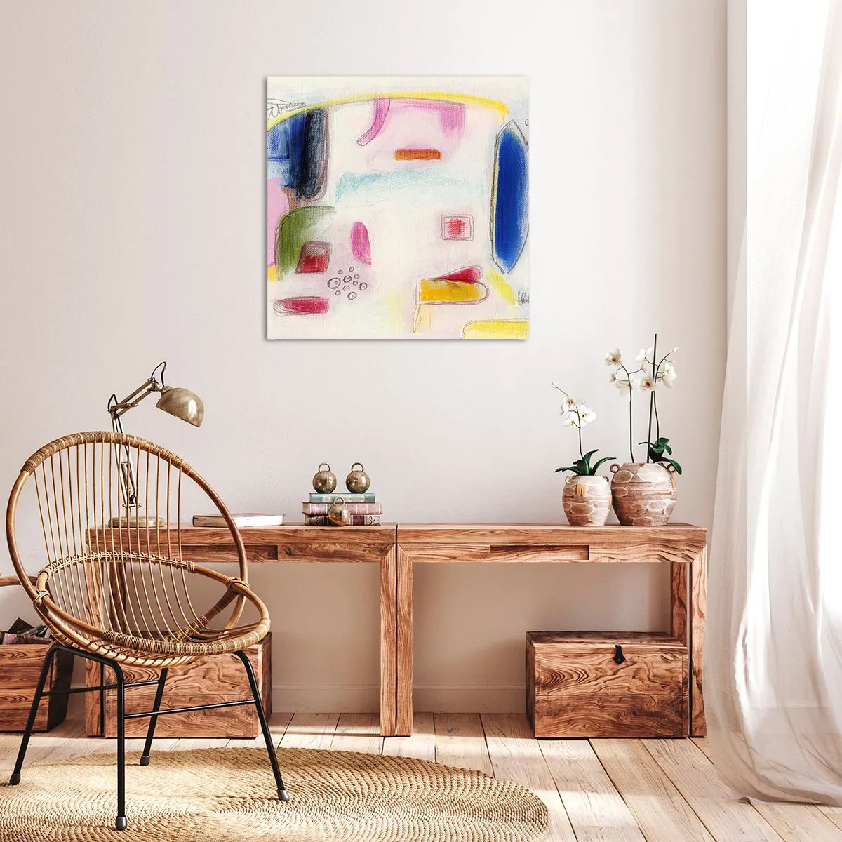 Impression sur toile - Image sur toile - Plus convexe que concave ou plat - 60x60 cm