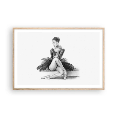 Affiche dans un chêne clair - Poster - Envoutée par la danse - 91x61 cm