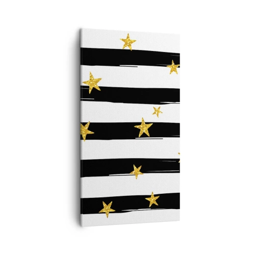 Impression sur toile - Image sur toile - Nous sommes tous nés sous une bonne étoile - 45x80 cm