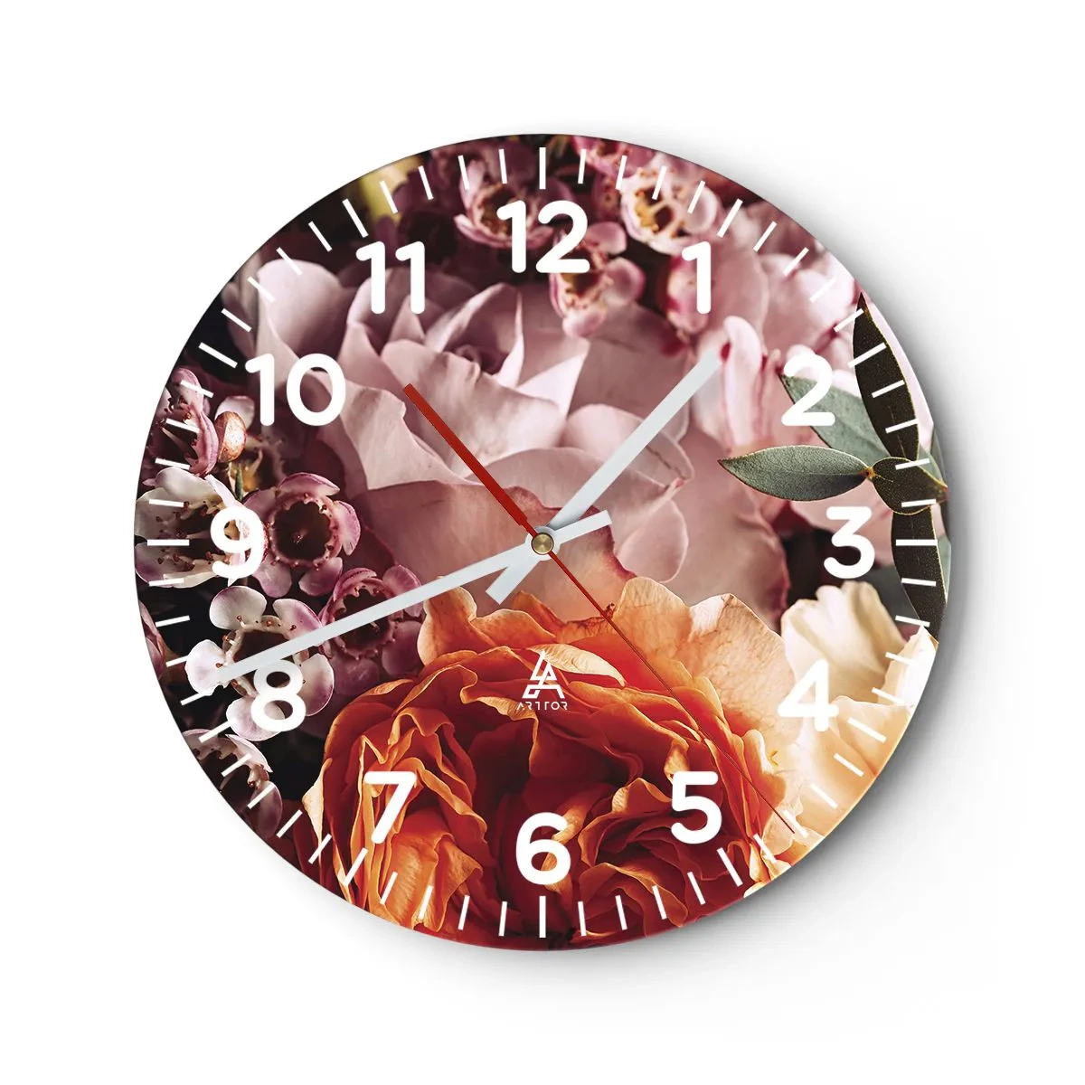 Horloge murale - Pendule murale - Enveloppé de beauté - 30x30 cm