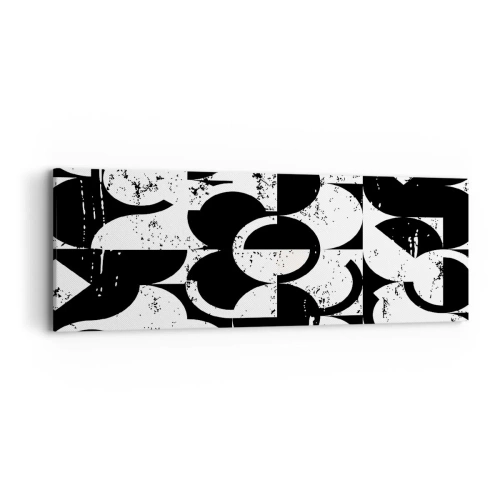 Impression sur toile - Image sur toile - Le blanc est blanc et le noir est noir - 90x30 cm