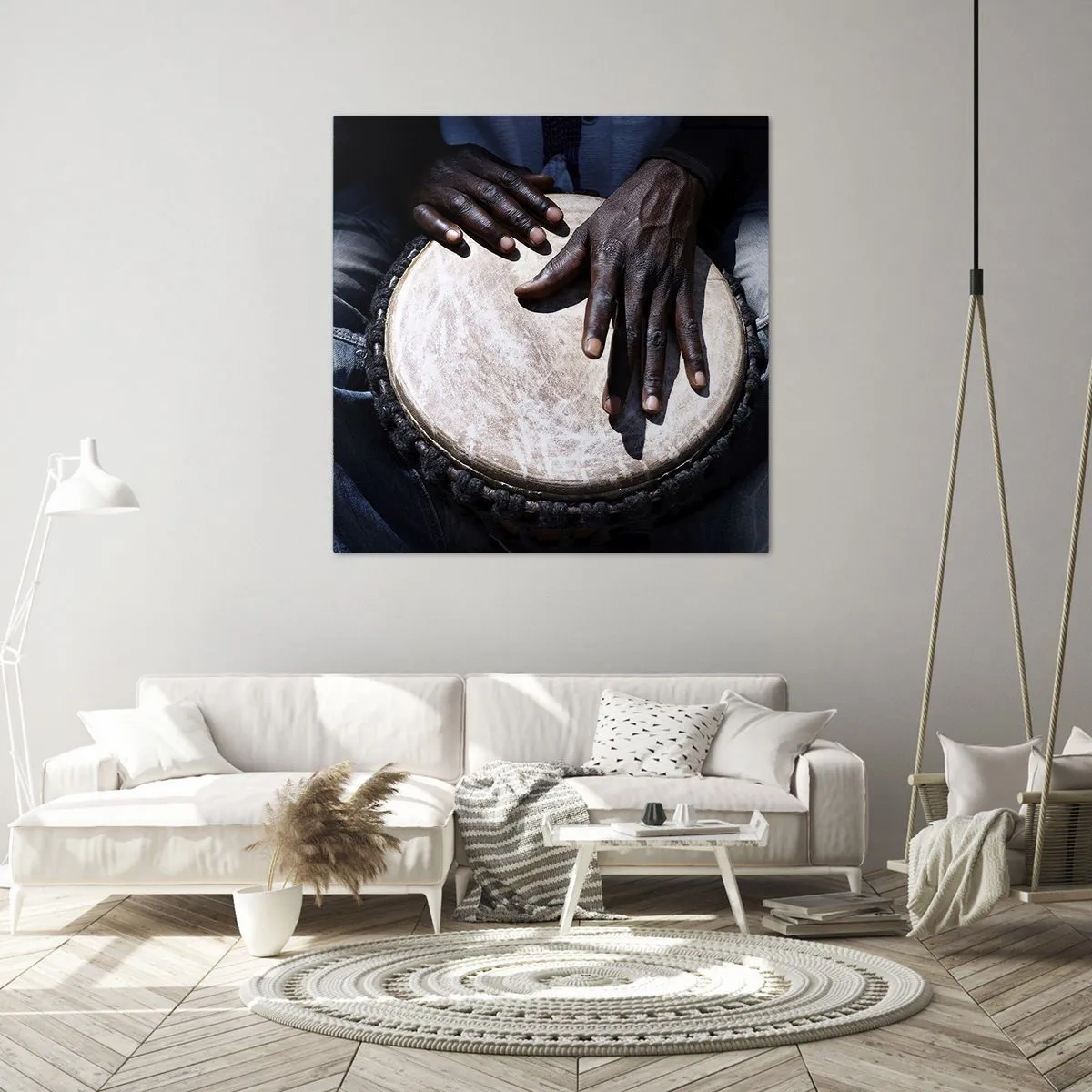 Impression sur toile - Image sur toile - Vis à son rythme - 70x70 cm