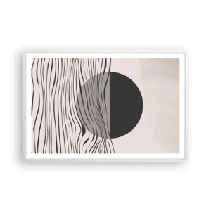 Affiche dans un cadre blanc - Poster - Demi composition - 91x61 cm