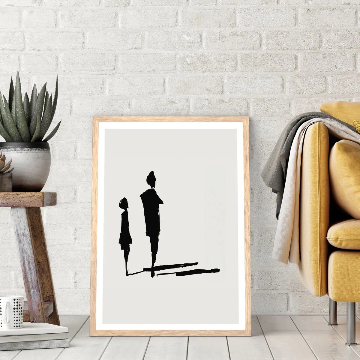 Affiche dans un chêne clair - Poster - Êtes-vous sûr qu'ils sont ensemble ? - 30x40 cm