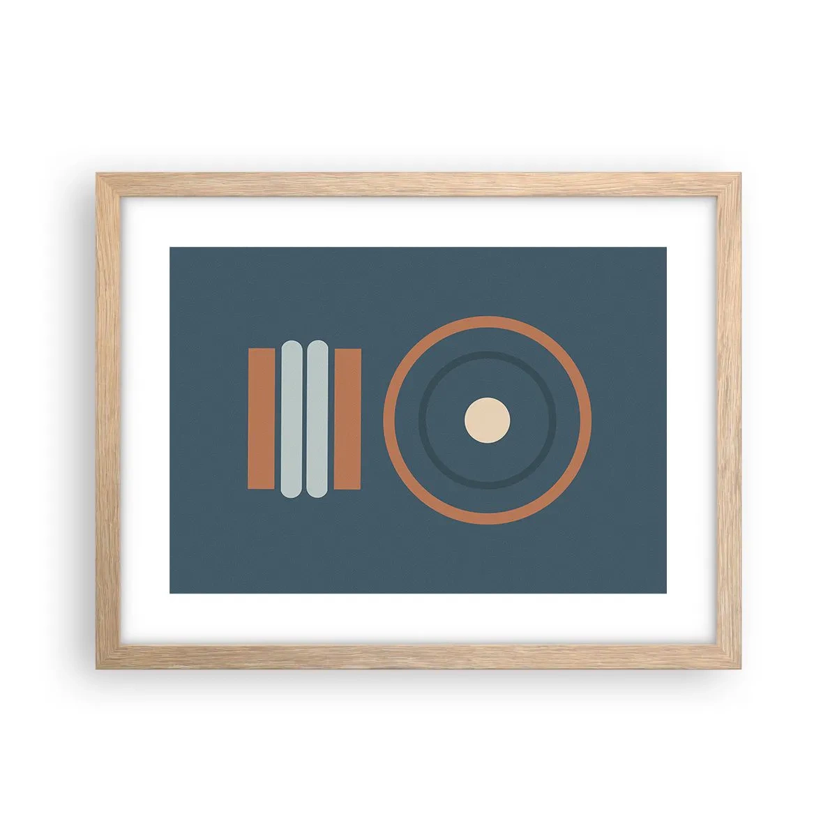 Affiche dans un chêne clair - Poster - Essence des choses - 40x30 cm