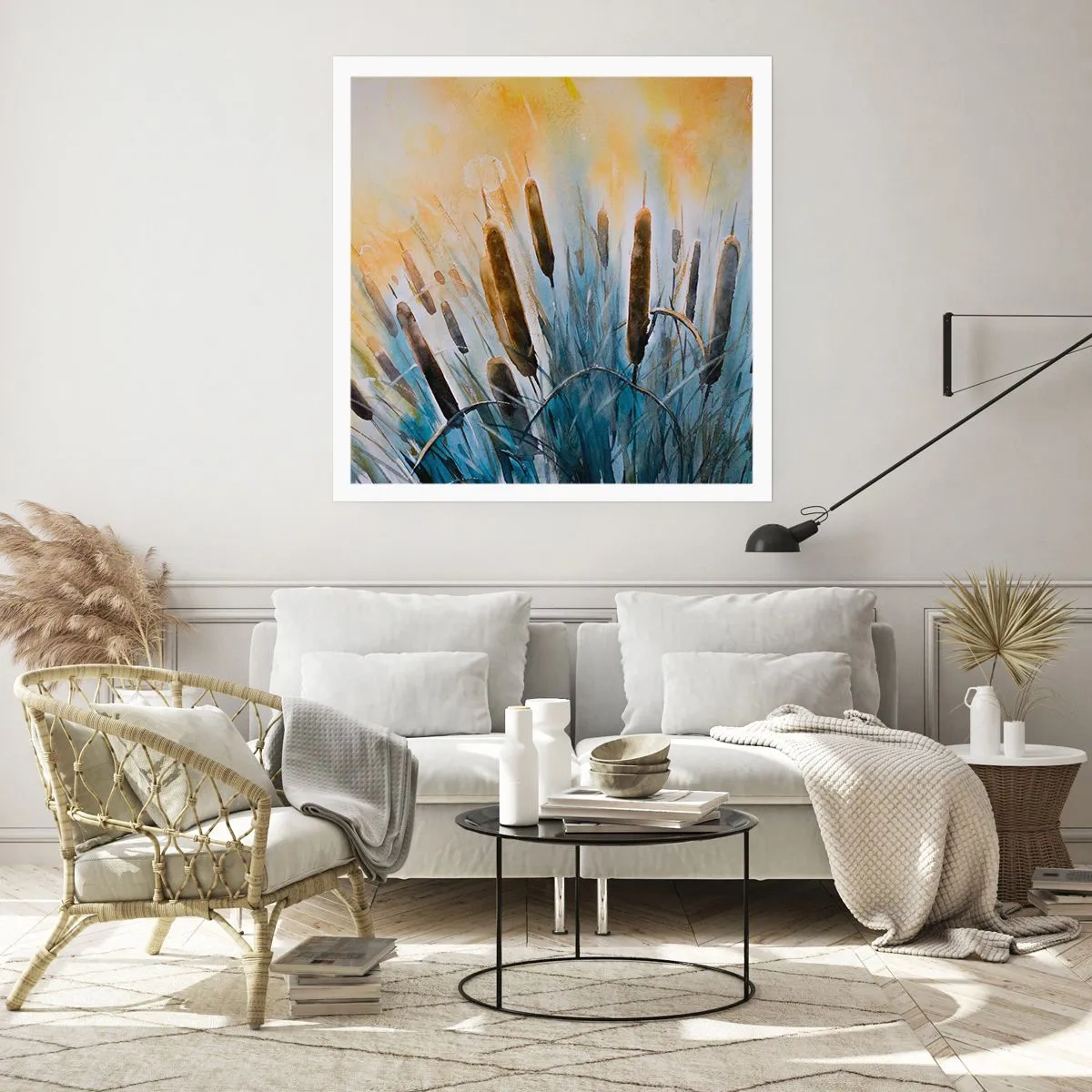 Affiche - Poster - Fraicheur de l'eau, chaleur du soleil - 60x60 cm