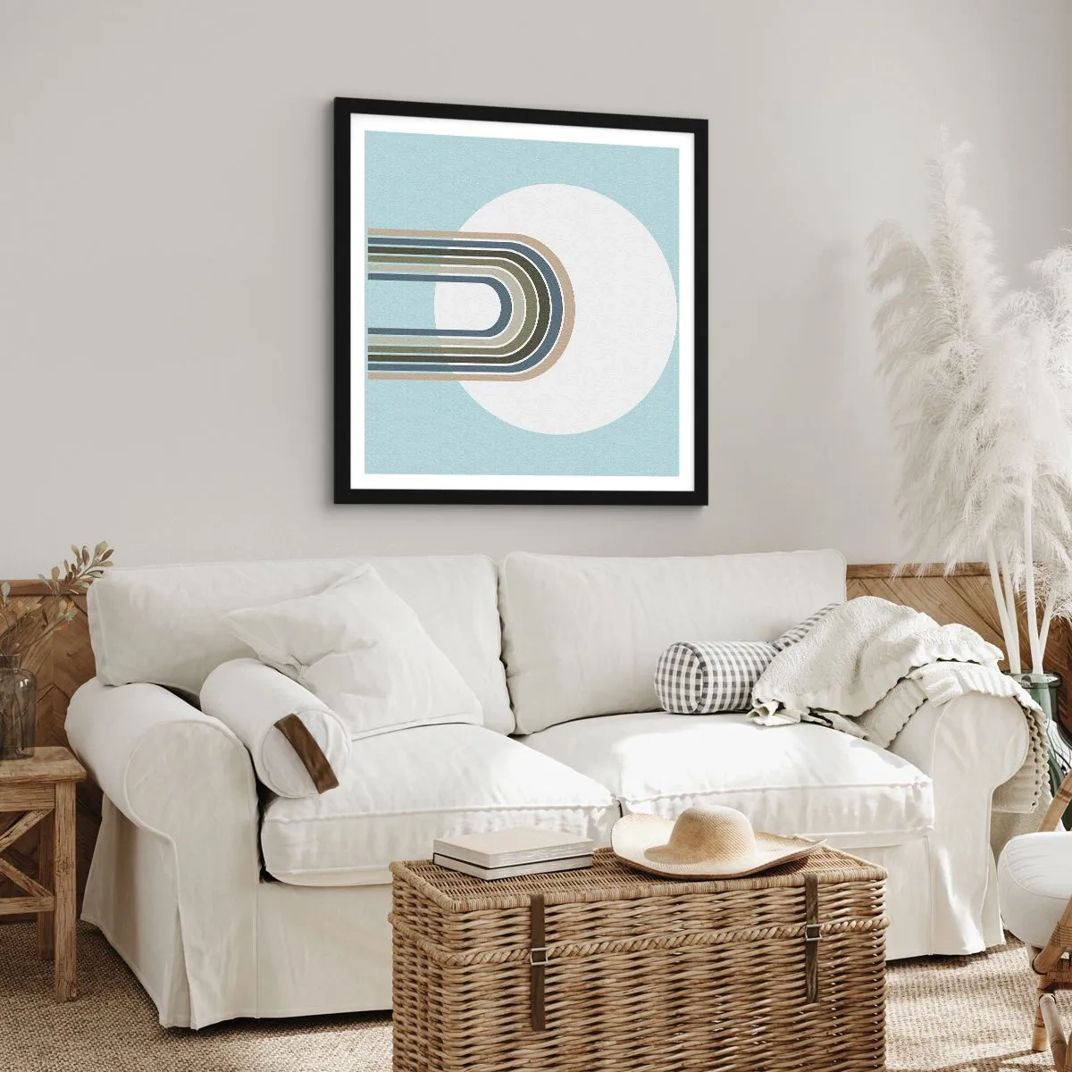 Affiche dans un cadre noir - Poster - Attraction irrésistible - 40x40 cm