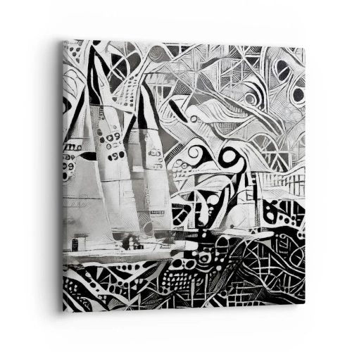 Impression sur toile - Image sur toile - Entre les vagues - 40x40 cm
