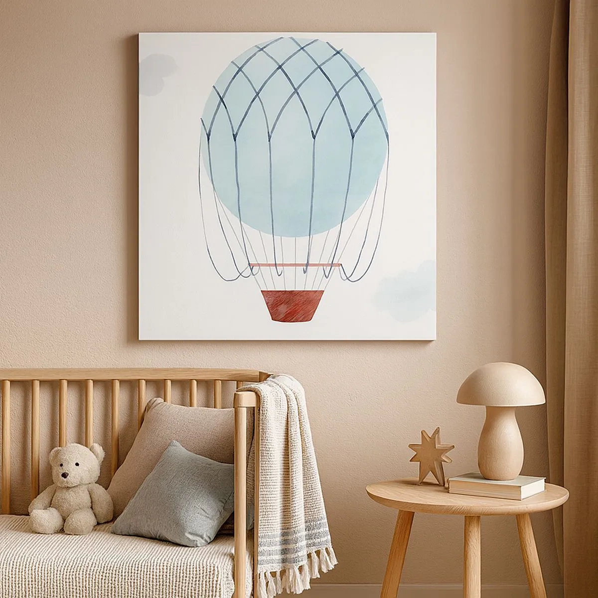 Impression sur toile - Image sur toile - Entièrement dans les nuages - 30x30 cm