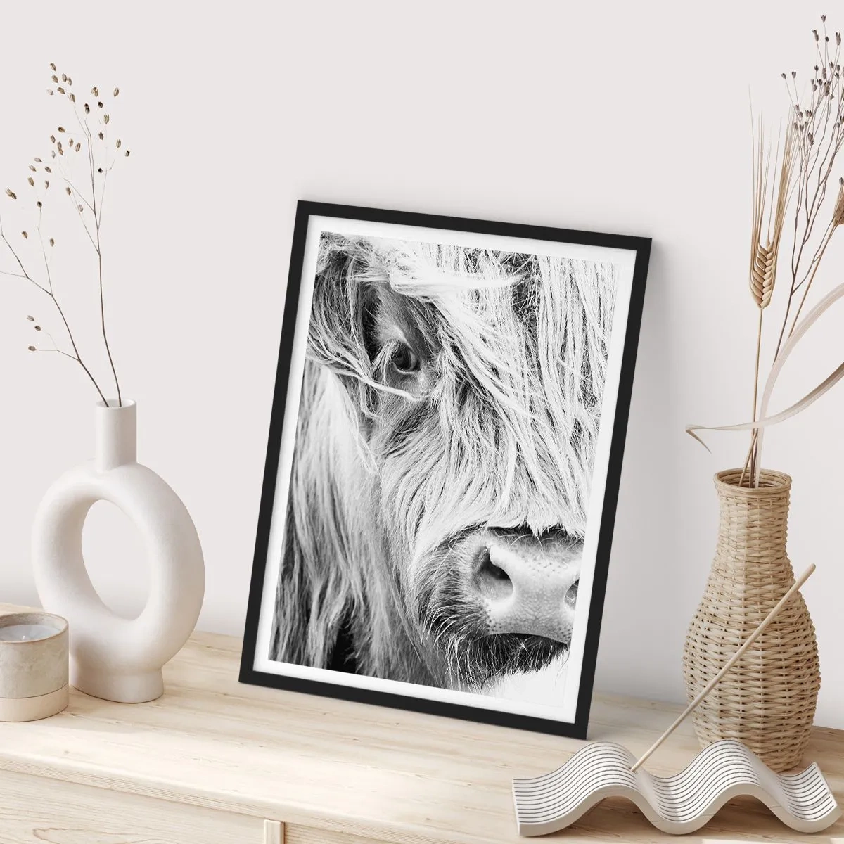 Affiche dans un cadre noir - Poster - Sauvagerie écossaise - 40x50 cm
