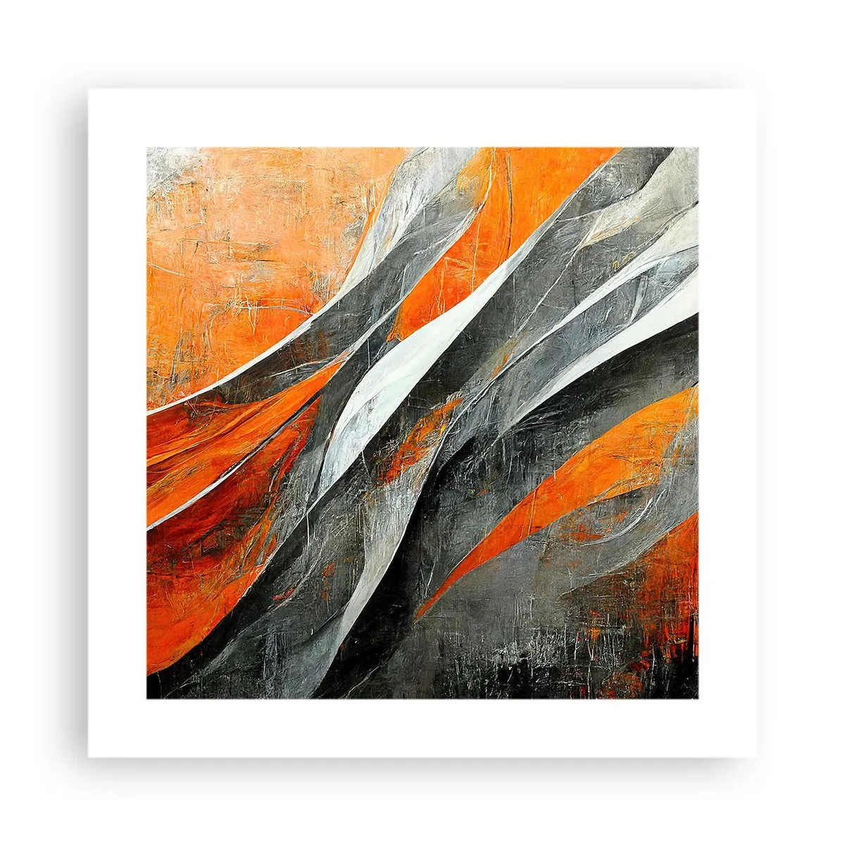 Affiche - Poster - Chaleur et froid - 40x40 cm