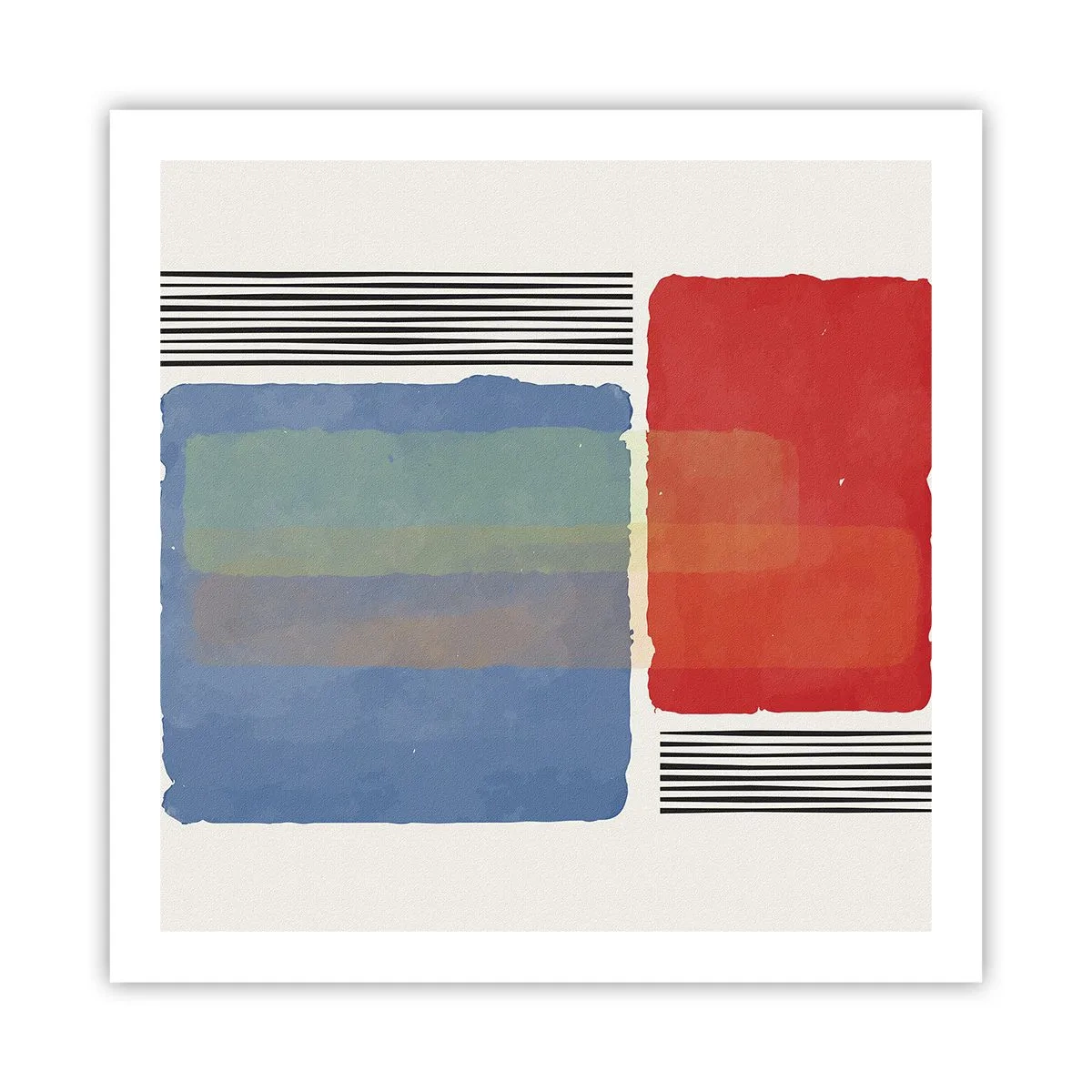 Affiche - Poster - Esprit et lettre de la géométrie - 60x60 cm