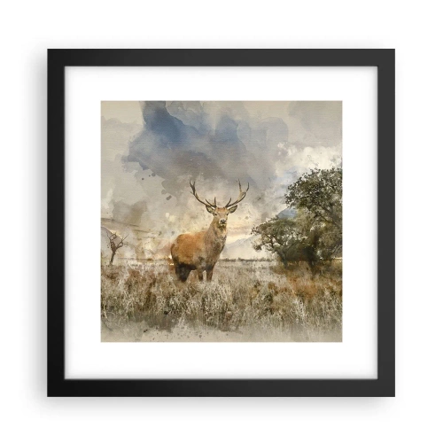 Affiche dans un cadre noir - Poster - Dignité - force - majesté - 30x30 cm