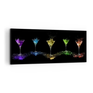 Impression sur toile - Image sur toile - Couleurs de joie en verre de cristal - 100x40 cm