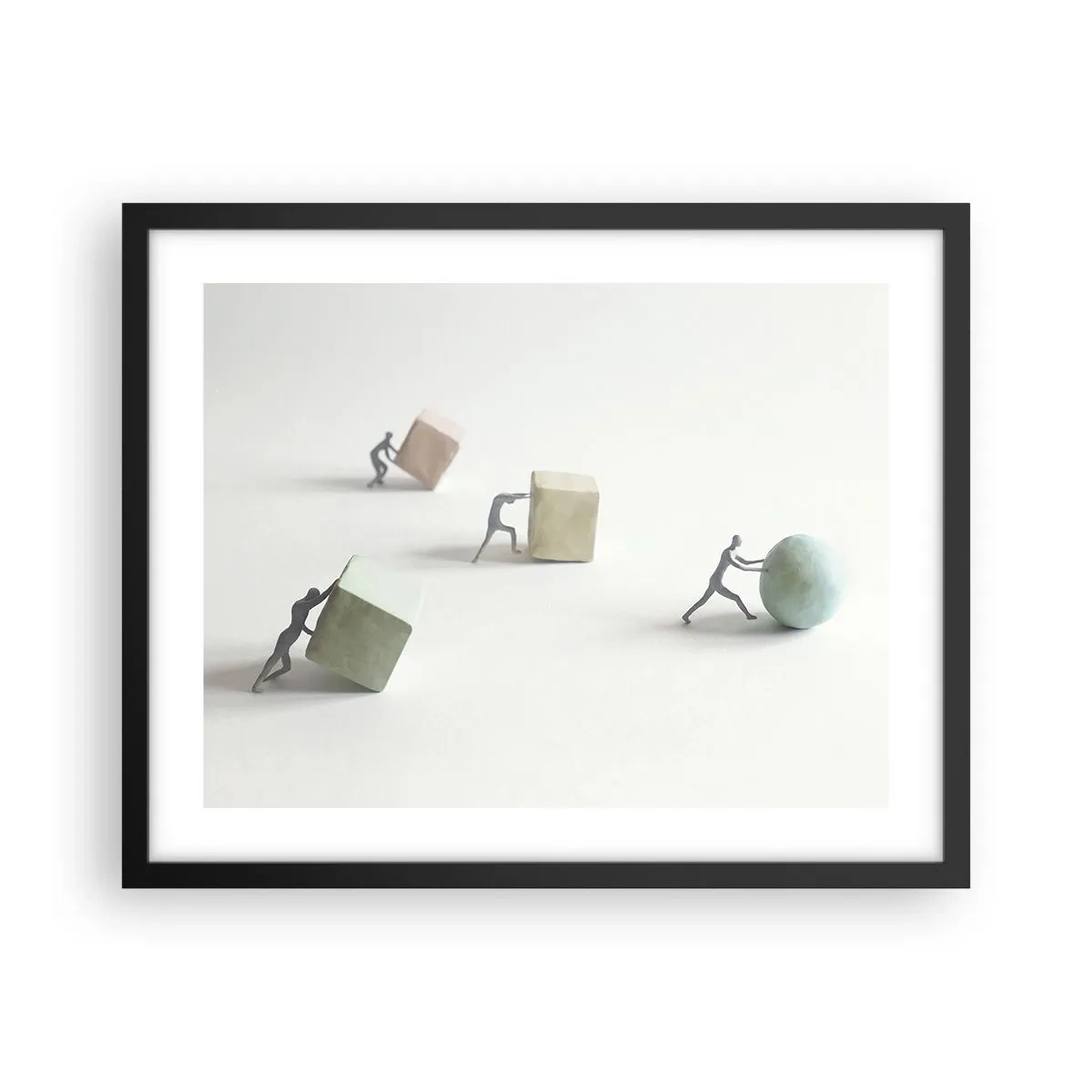 Affiche dans un cadre noir - Poster - Rien que la vie - 50x40 cm