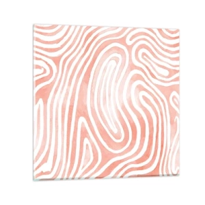 Impression sur verre - Image sur verre - Dans le labyrinthe de corail - 30x30 cm