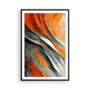Affiche dans un cadre noir - Poster - Chaleur et froid - 61x91 cm