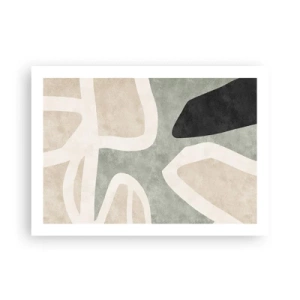 Affiche - Poster - Composition pour motif noir - 70x50 cm