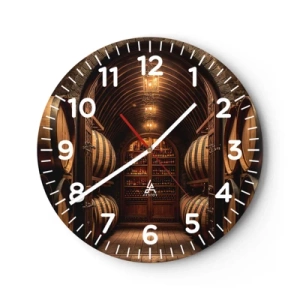 Horloge murale - Pendule murale - Cave climatisée - 40x40 cm