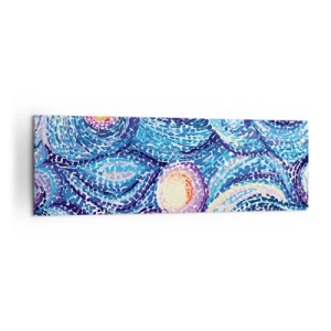 Impression sur toile - Image sur toile - Une interprétation artistique du ciel étoilé dans le style de Van Gogh - 160x50cm - D'après un tableau de van Gogh - Décoration murale moderne pour le salon et la chambre ARTTOR
