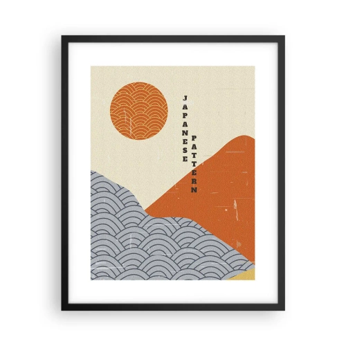 Affiche dans un cadre noir - Poster - Dans l'esprit japonais - 40x50 cm