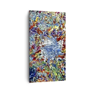Impression sur toile - Image sur toile - Goutte de vitrail - 45x80 cm