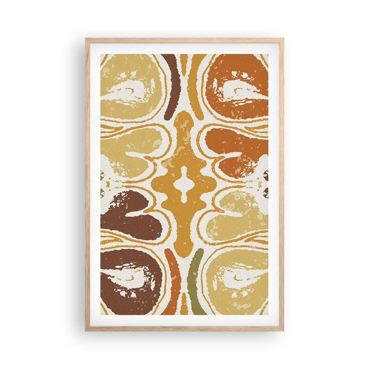 Affiche dans un chêne clair - Poster - Abstraction sentimentale - 61x91 cm