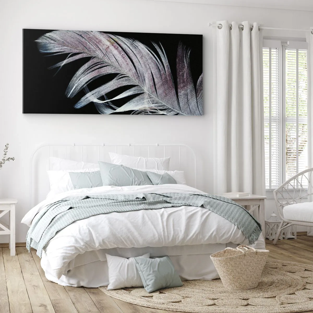 Impression sur toile - Image sur toile - Pensez au toucher - 90x30 cm
