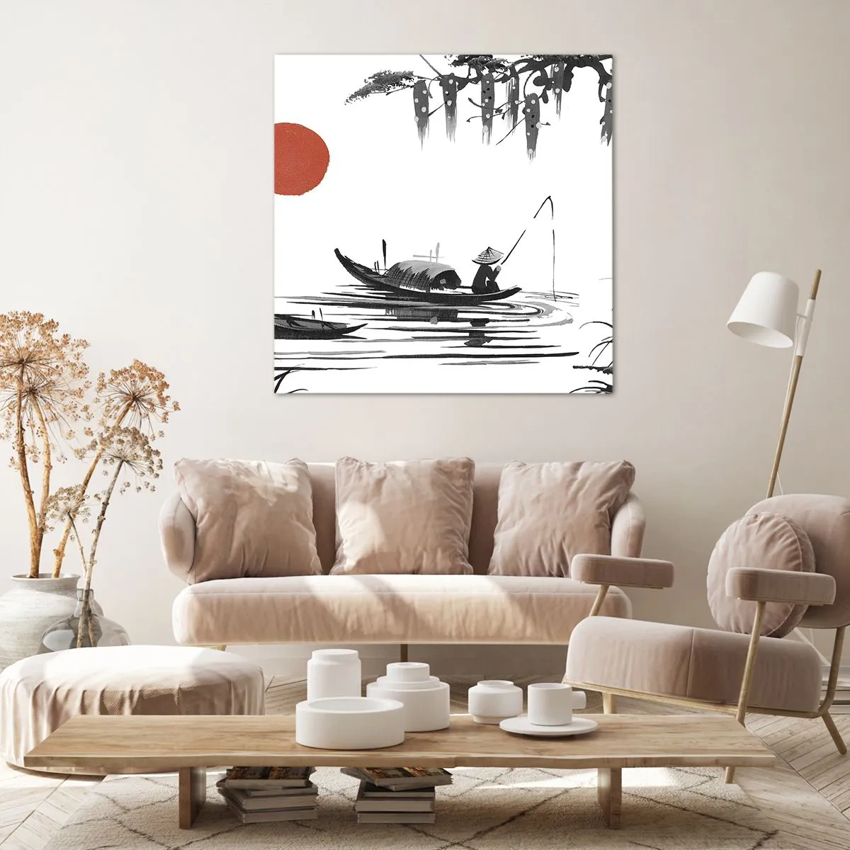 Impression sur toile - Image sur toile - Après-midi asiatique - 30x30 cm