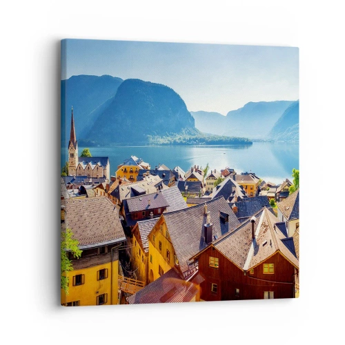 Impression sur toile - Image sur toile - ça ne pourrait pas être plus pittoresque - 30x30 cm