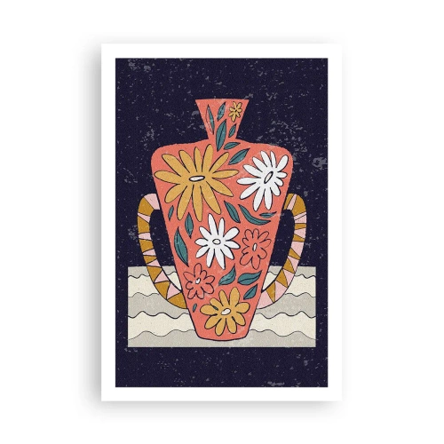 Affiche - Poster - Cruche peinte - 61x91 cm