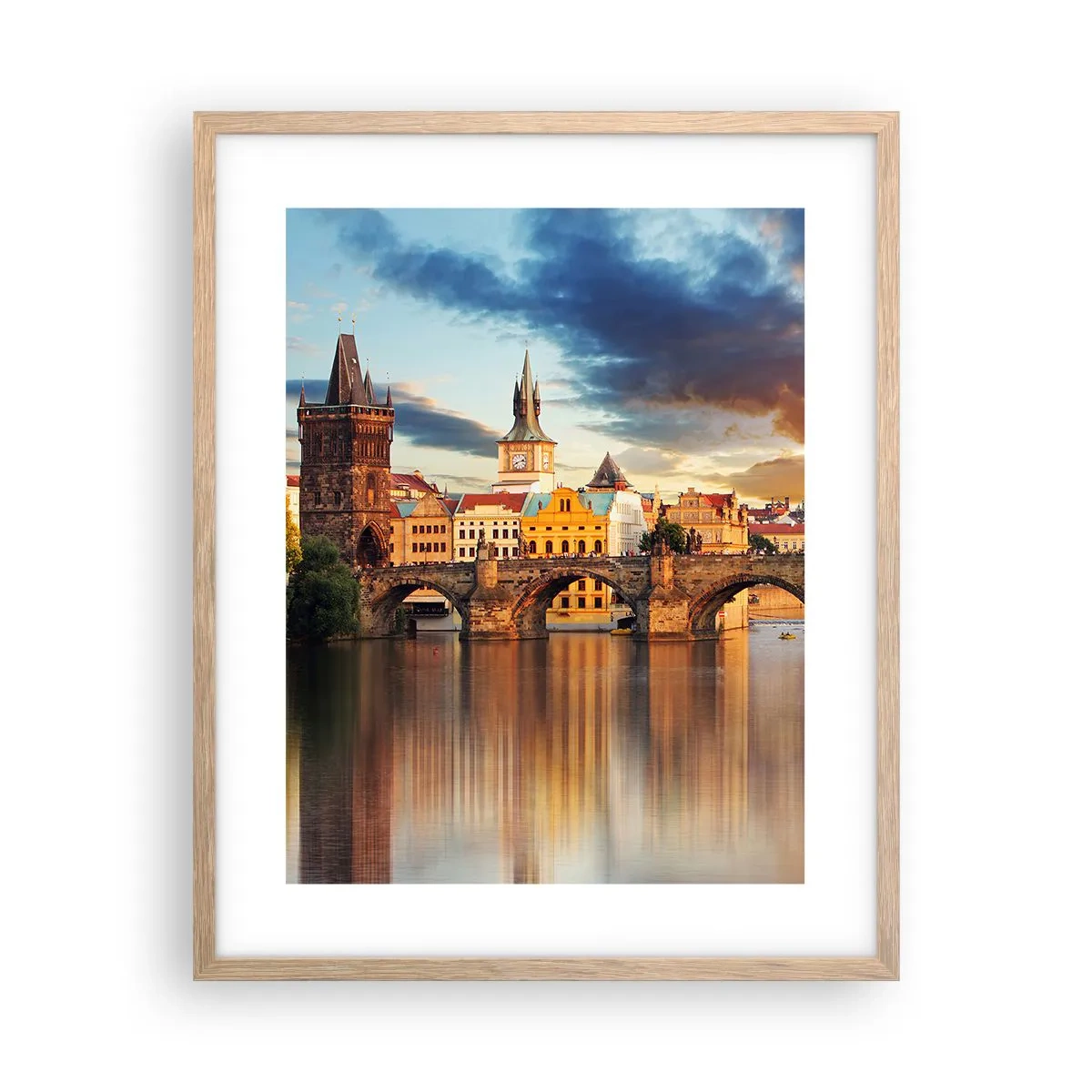 Affiche dans un chêne clair - Poster - Belle depuis des lustres - 40x50 cm