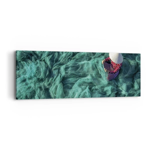 Impression sur toile - Image sur toile - Dans une mer de filet - 90x30 cm