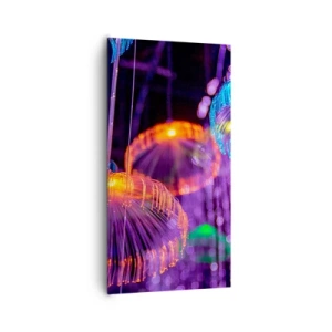Impression sur toile - Image sur toile - Fontaine lumineuse - 65x120 cm