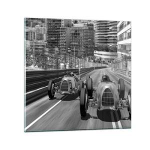 Impression sur verre - Image sur verre - Il y a longtemps à Monté Carlo - 30x30 cm