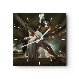 Horloge murale - Pendule murale - L'esprit du théâtre ancien - 40x40 cm