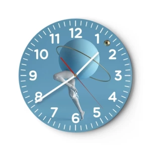 Horloge murale - Pendule murale - Et les planètes deviennent folles - 40x40 cm